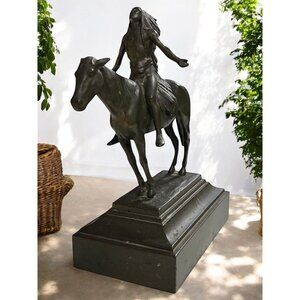 1910 Cyrus Edwin Dallin "Appeal To The Great Spirit" Native American Bronze Scul